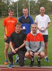 5 members of the Morpeth harriers team who won bronze at the Northern Mens 6 Stage Road Relay.